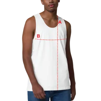Diagram showing where to measure your body