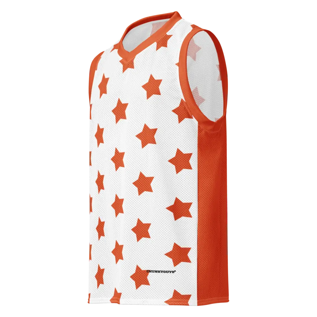 Stars Premium Basketball Jersey — White