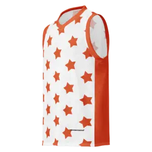 Stars Premium Basketball Jersey — White